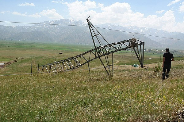 Cizre-Silopi elektrik hattında sabotaj