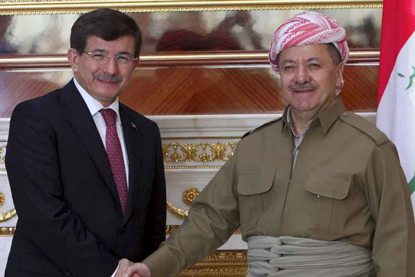 Davutoğlu'ndan Barzani'ye telefon