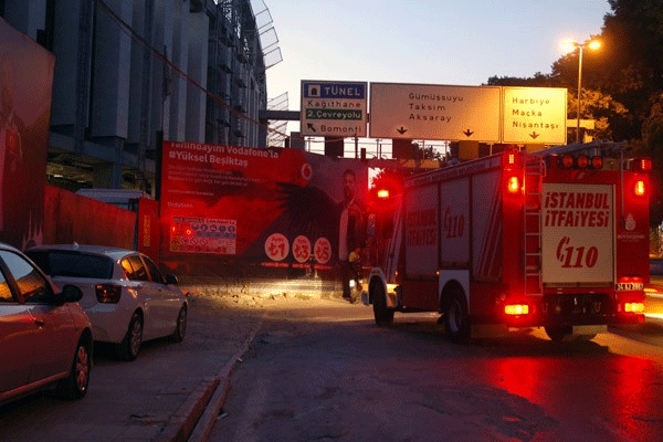 Vodafone Arena Stadı'nda iş kazası