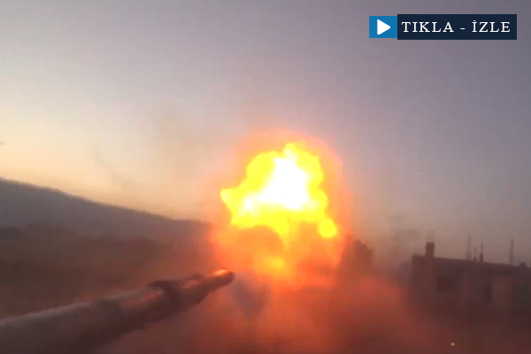 Tank kamerası savaşı böyle kaydetti