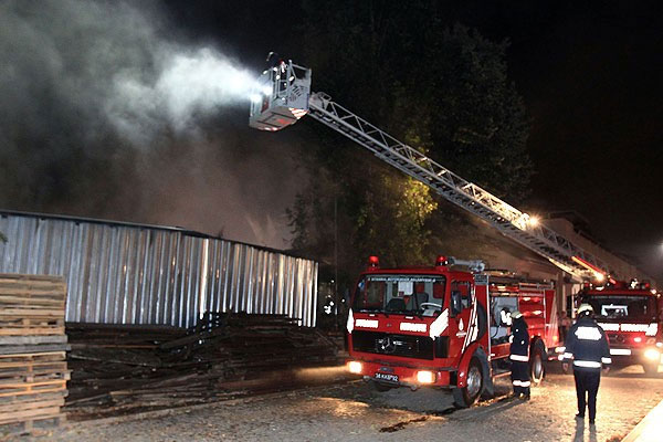 Gülhane Parkı'nda korkutan yangın
