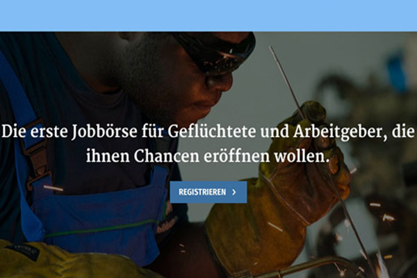 Mültecilere iş için internet sitesi kuruldu