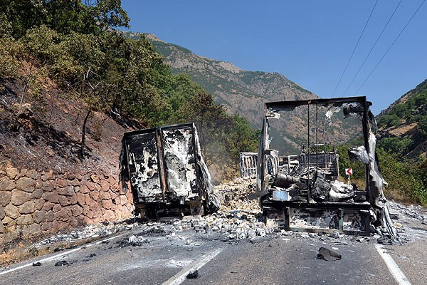 Tunceli-Erzincan karayolu kapatıldı