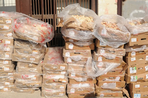 Batı Şeria pazarına 108 ton 'bozuk ürün'