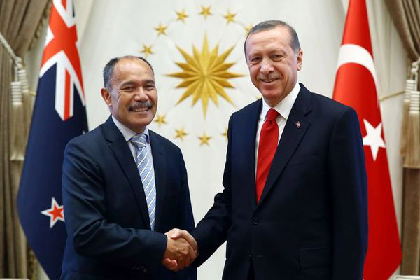 Erdoğan, Yeni Zelanda Genel Valisi ile görüştü