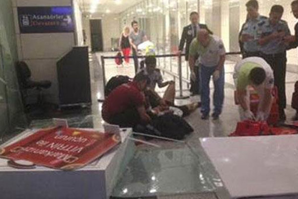 Havalimanı'nda talihsiz kaza
