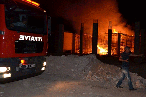 Eskişehir'de fabrika yangını