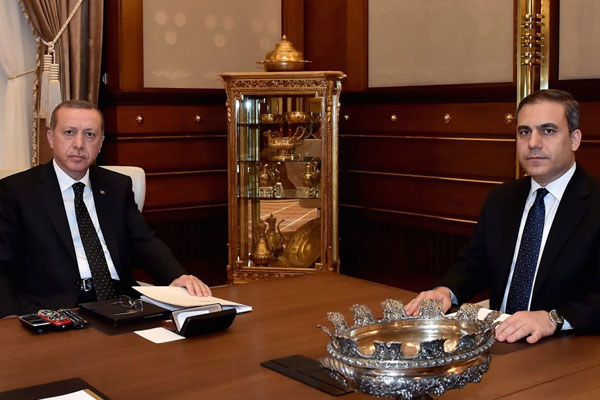 Erdoğan, Hakan Fidan’la görüştü