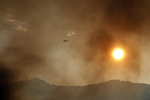 İzmir'de orman yangını