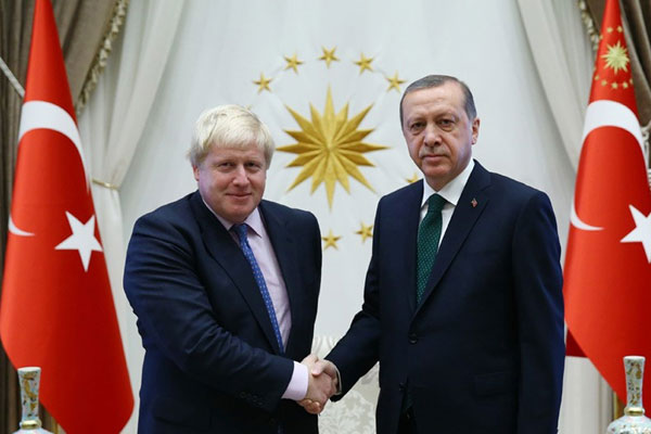 Erdoğan Johnson’ı kabul etti