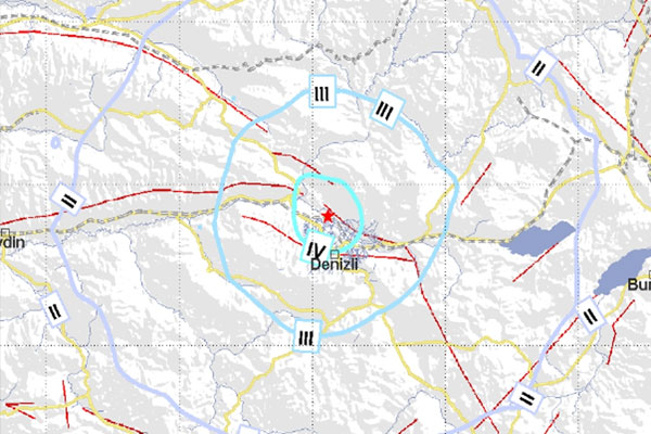 Denizli’de 4.2 büyüklüğünde deprem
