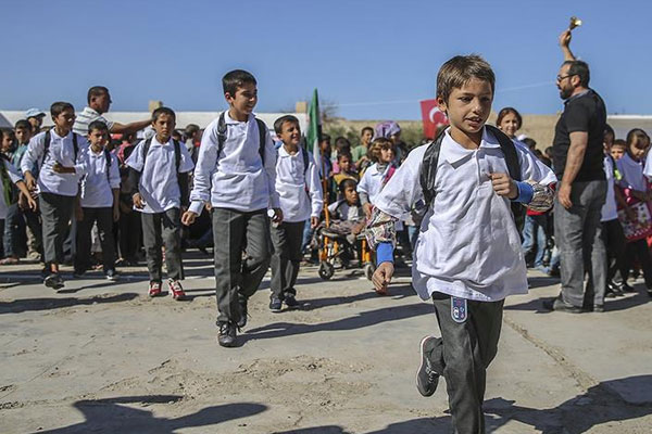 Cerablus'ta ilk ders zili çaldı