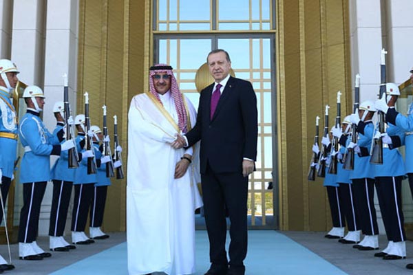 Erdoğan Suudi Arabistan Prensiyle görüştü