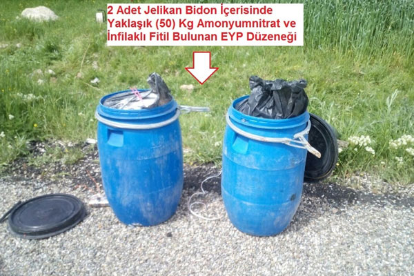 Yola tuzaklanan EYP imha edildi