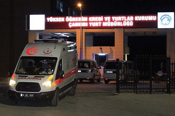 Üniversite yurdunda asansör kazası