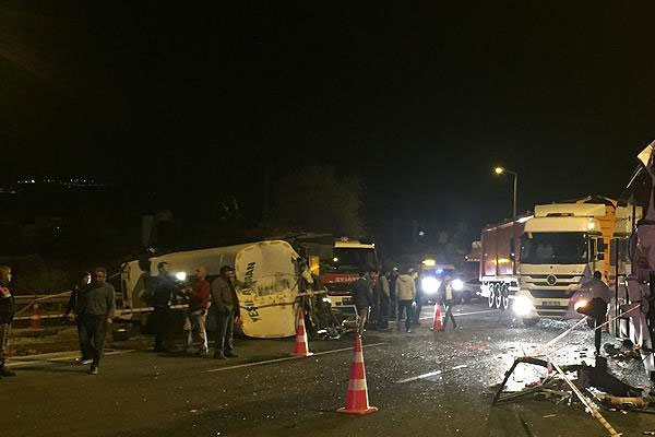 Ankara'da zincirleme trafik kazası