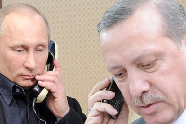 Erdoğan ve Putin telefonda görüştü