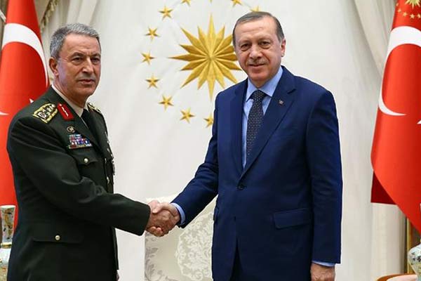 Erdoğan, Orgeneral Akar’ı kabul etti