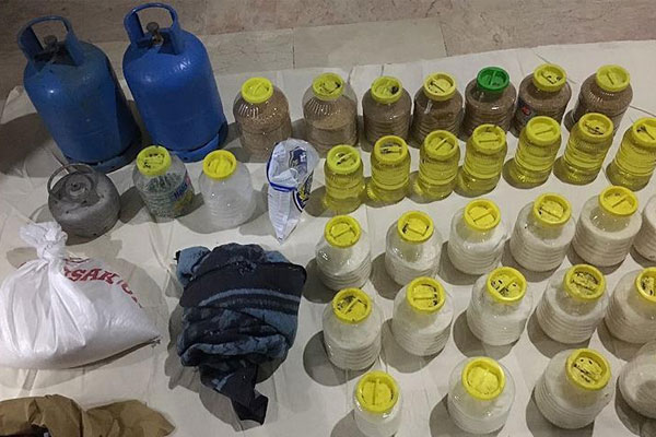 Sur'da bomba malzemeleri bulundu