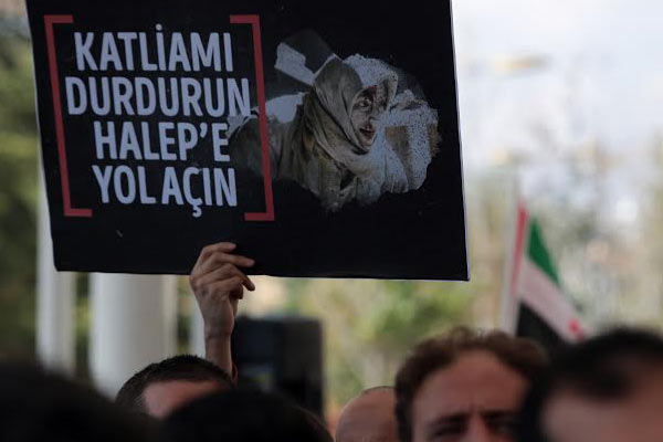 “Halep’e sessiz kalanlar da katildir!”