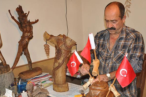 Ahşapta '15 Temmuz' ruhunun izleri