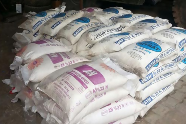 Diyarbakır'da 20 ton amonyum nitrat ele geçirildi!