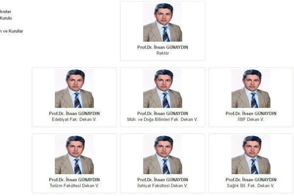 5 fakültenin dekanlığını rektör yapıyor