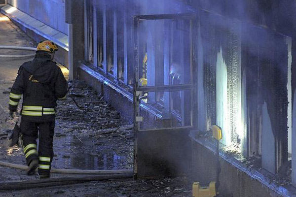 İsveç'te mescit kundaklandı