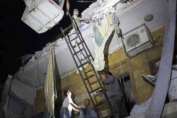 Halep'e ölüm yağdı!