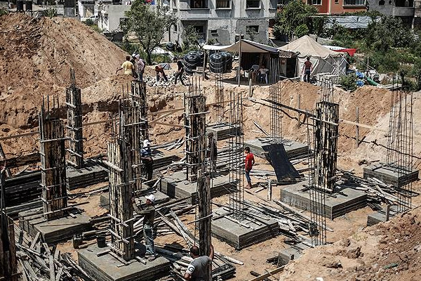 Gazze'de bin 400 ev yeniden inşa ediliyor