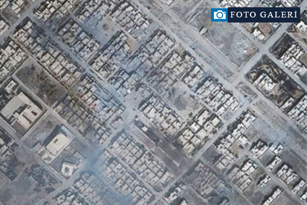 Musul'un uydudan çekilmiş fotoğrafları