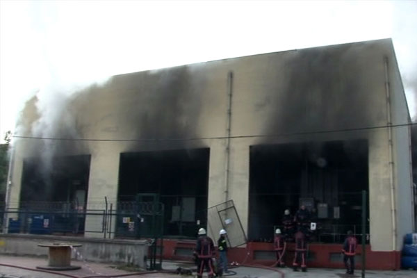 Bahçelievler ana trafo merkezinde yangın
