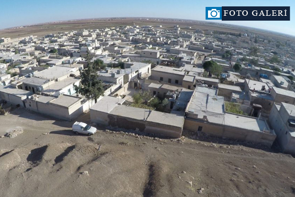 Dabık havadan görüntülendi