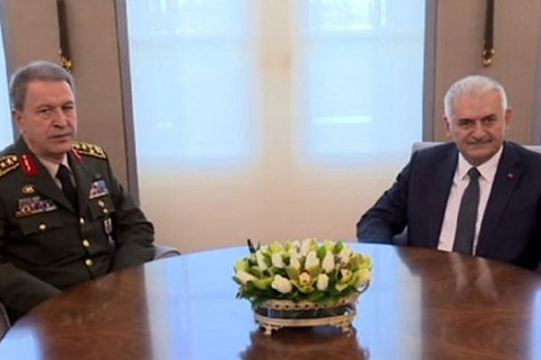 Yıldırım Akar'ı kabul etti