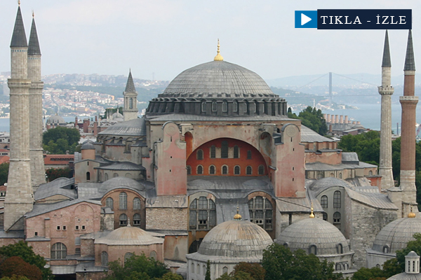 Ayasofya'dan 5 vakit ezan sesi