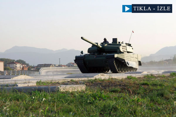 Milli tank Altay'ın atış testleri