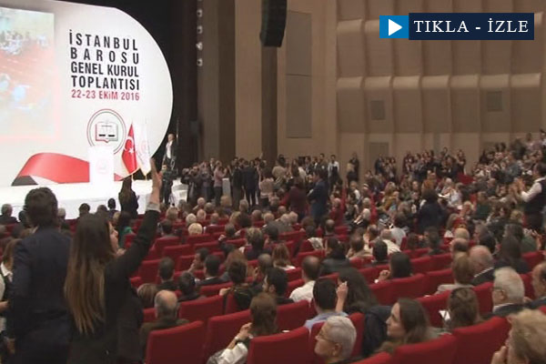 İstanbul Barosu Genel Kurulu’nda kavga
