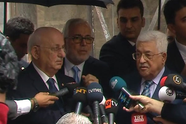 İsmail Kahraman, Mahmud Abbas ile görüştü