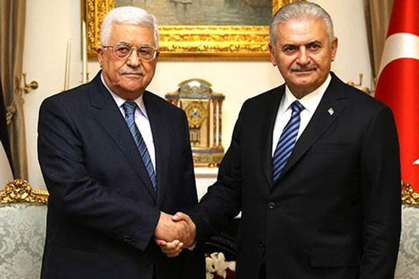 Başbakan Yıldırım, Mahmud Abbas ile görüştü