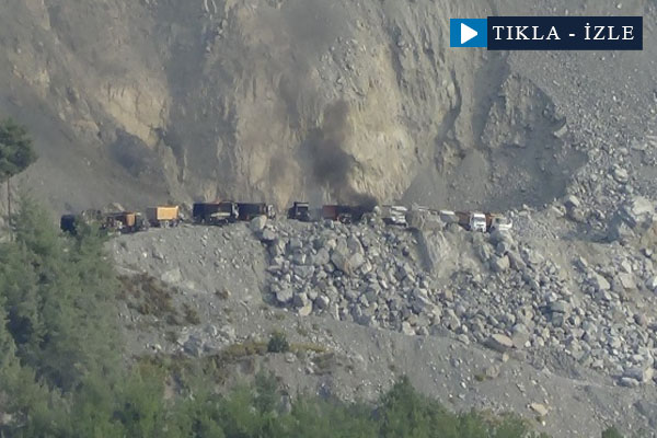 PKK'lılar taş ocağını bastı