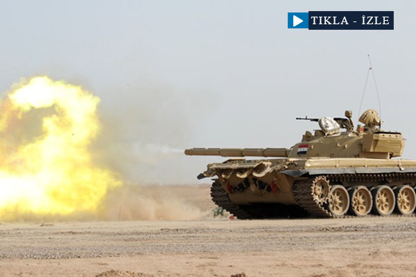 Musul'a top atışları başladı