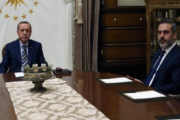 Erdoğan, MİT Müsteşarı Fidan'ı kabul etti