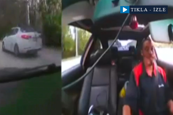 Burnu bile kanamadan kurtuldu