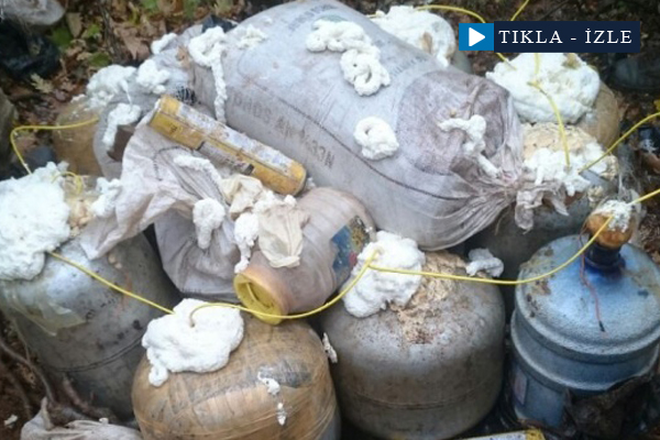 Bingöl'de 1 ton patlayıcı böyle imha edildi