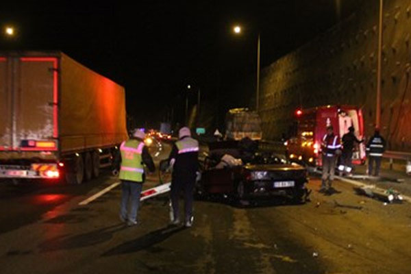 TEM'de korkunç kaza