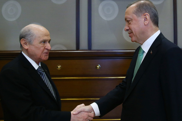 Erdoğan, Bahçeli'yi kabul etti!