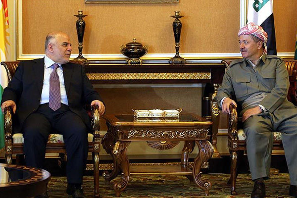 Barzani ve İbadi Musul gündemi ile bir araya geldi