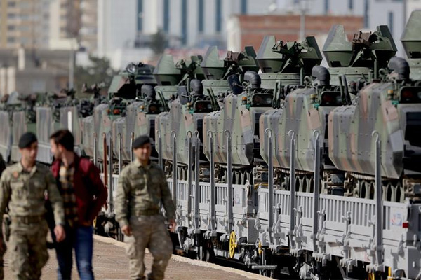 Sınıra zırhlı araç takviyesi