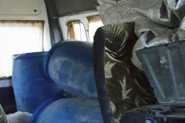 2 ton patlayıcı yüklü araç imha edildi