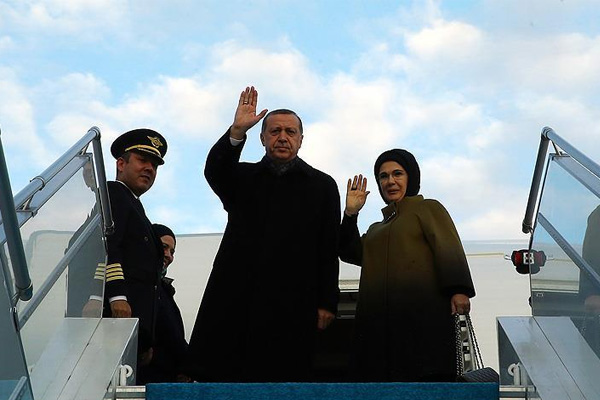 Erdoğan Belarus'a gitti